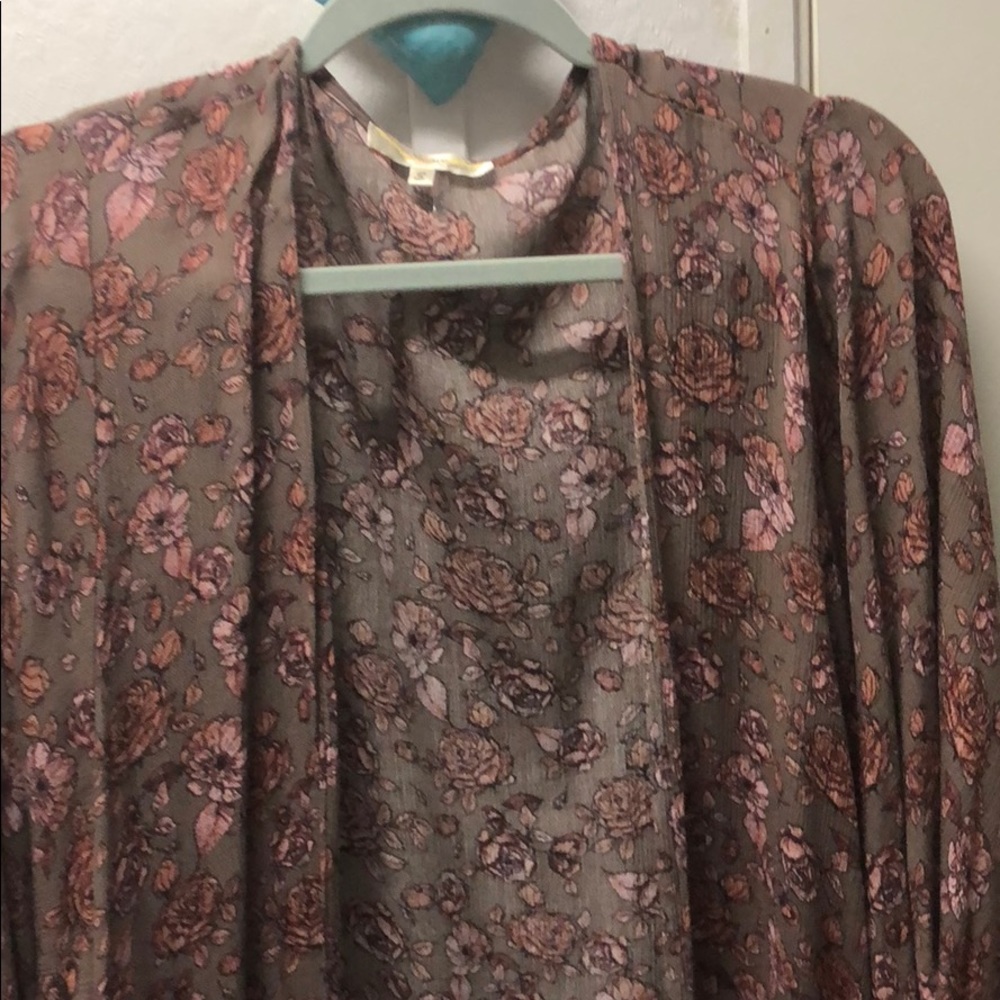 Andree by unit SMALL boho floral kimono